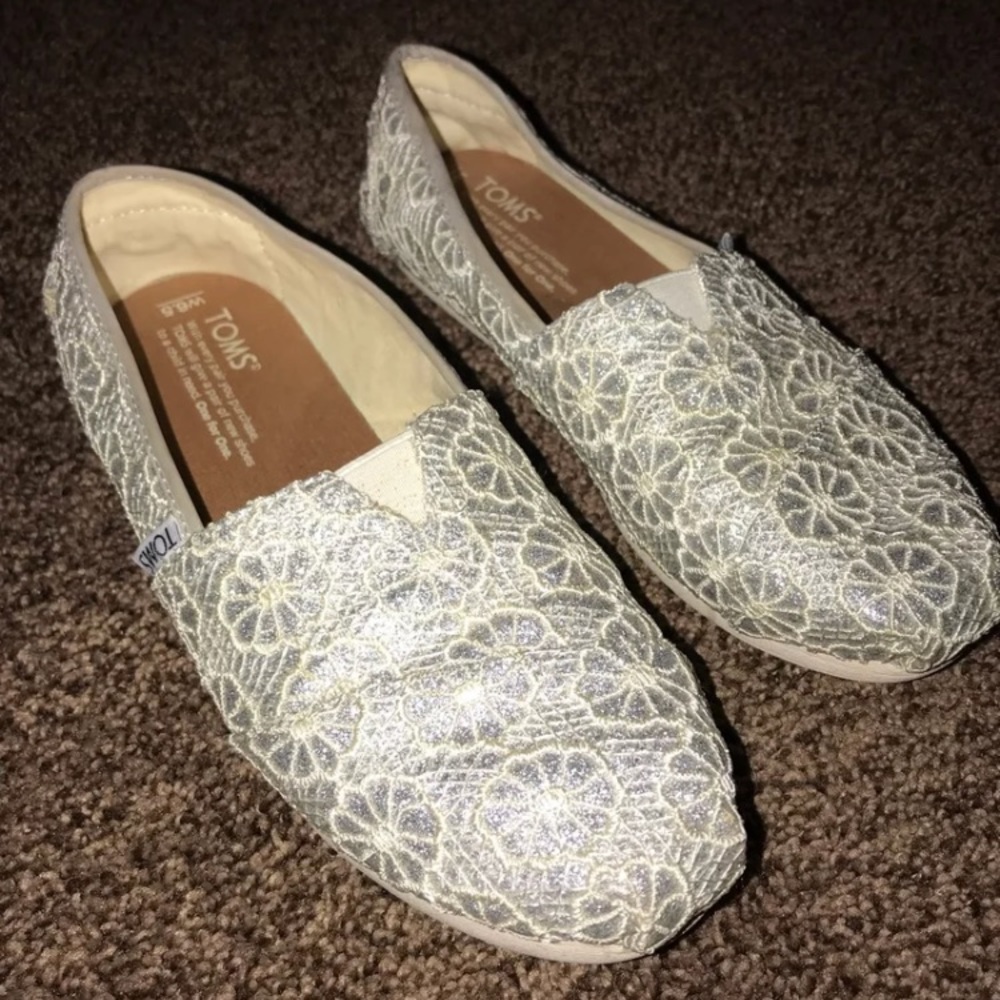 Toms Silver Size 6.5